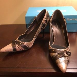 Faux Snakeskin Shoes